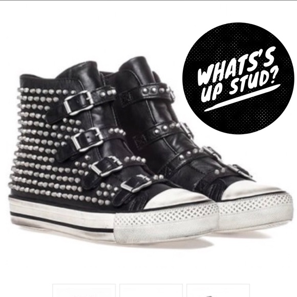 womens studded high top sneakers